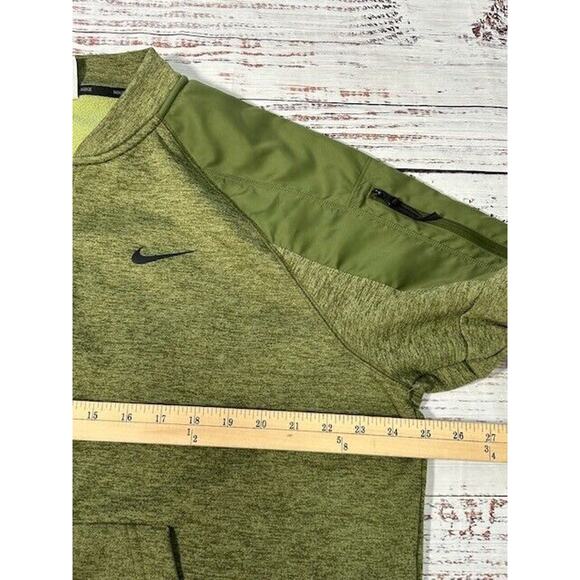 Nike Mens Bomber Jacket Therma Fit Training Full Zip Long Sleeve Green Size XL - Picture 6 of 9